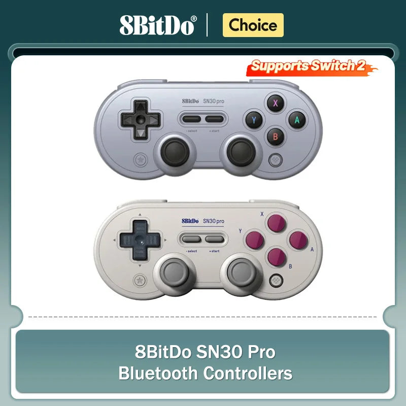 8Bitdo SN30 Pro Bluetooth Gamepad Controller for Nintendo Switch, Android, Windows, macOS - GB Edition
