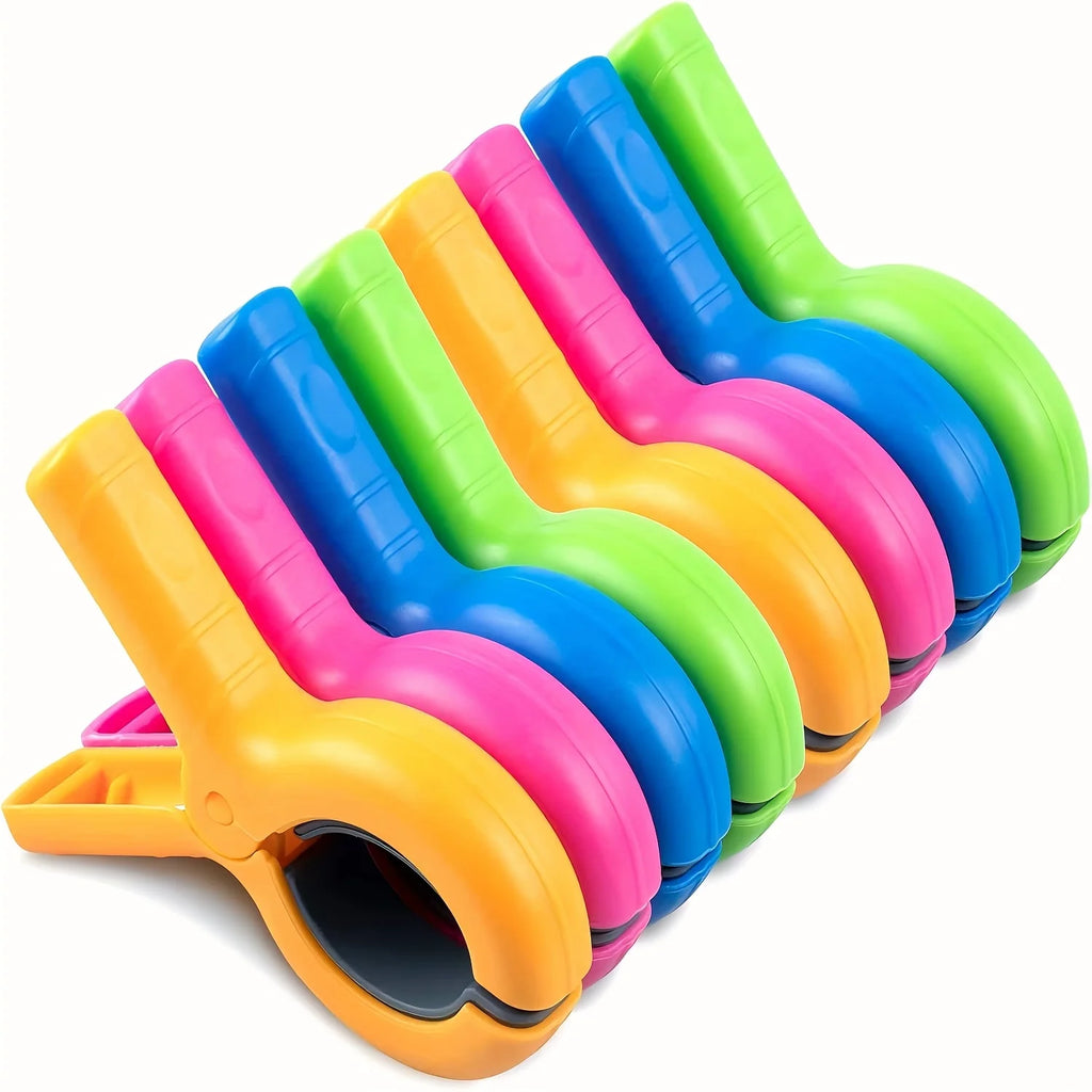 4/8Pcs Beach Towel Clips for Beach Chairs, Towel Holder Clips for Chair Pool on Cruise,Heavy Duty Clothes Pins, Strong Clips