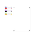 Clear Acrylic Magnetic Calendar Fridge Calendar Message Board Monthly Weekly Calendar Reusable Magnetic Dry Erase Board For Home