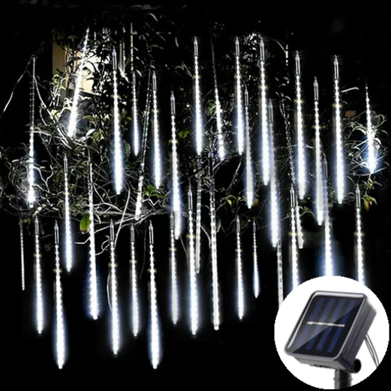Solar Led Light Outdoor Meteor Shower Rain Lights Waterproof Garden Decor Outdoor Street Garland New Year Christmas Decoration