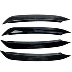 2pcs/set Front Headlight Eyelids Eyebrow Trim Decoration Sticker for VW Polo MK6 2019-2022 Molding Lamp Eyebrow Strips Lid Cover