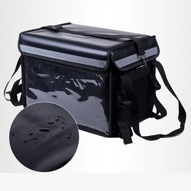 32L Extra Large Cooler Bag Car Ice Pack Insulated Thermal Lunch Pizza Fresh Food delivery Container Refrigerator