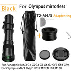 Lightdow 420-800mm f/8.3-f16 Manual Telephoto Zoom Lens for Canon EOS R1 80D T3 T4 T5i T6 Nikon Sony Olympus Pentax DSLR Cameras