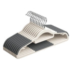 10 Piece Set Of Heavy-Duty Dry And Wet Hangers With Anti Slip Pads Saving Space With a 0.2-Inch Thick Ultra Light Organizer