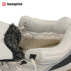 New Baasploa Men's Winter Cotton Shoes Thickened Men's Shoes Outdoor Non-Slip Waterproof Men's Casual Sports Walking Shoes