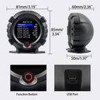 X95 Car GPS Head Up Display Slope Meter Digital Inclinometer Speedometer Off-road Car Pitch Slope Angle Meter Altitude Latitude