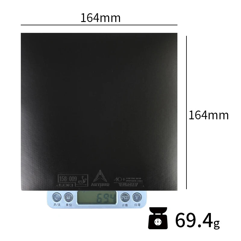 LOKI ARTHUR EUROPE DIAMOND Table Tennis Rubber Sheet ITTF Approved Non-sticky Ping Pong Rubber with Carbon Cake Sponge Pips-in
