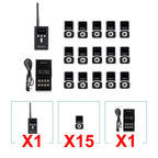 Retekess T130S Tour Guide System Audio Guide, 2nd Gen T130 Mic Long Standby Transmitter Receivers Radio Guide For Tour Training