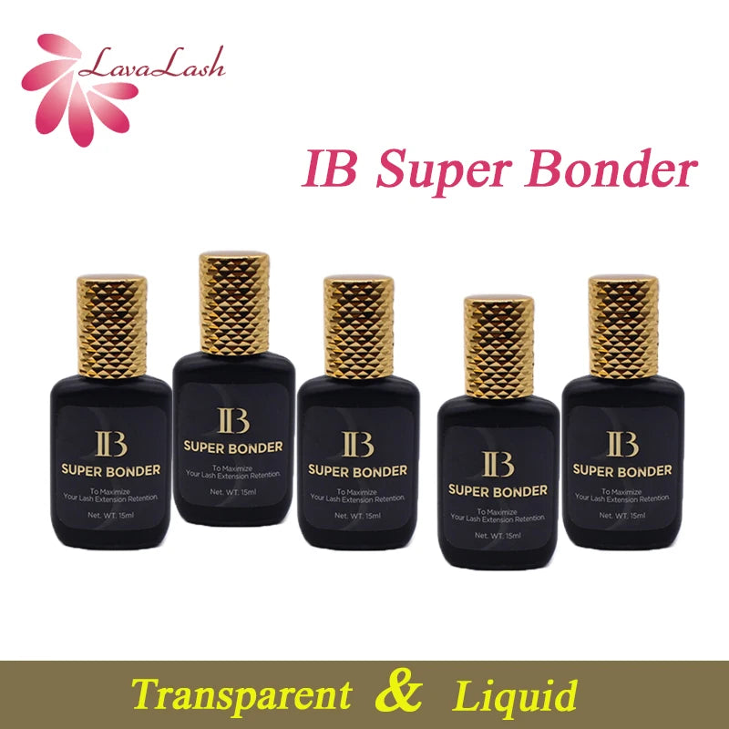 15ml IB Super Bonder V2 Transparent Curing Fixing Agent for Eyelash Extensions Primer Adhesive Lash Grafting Bonding Tool