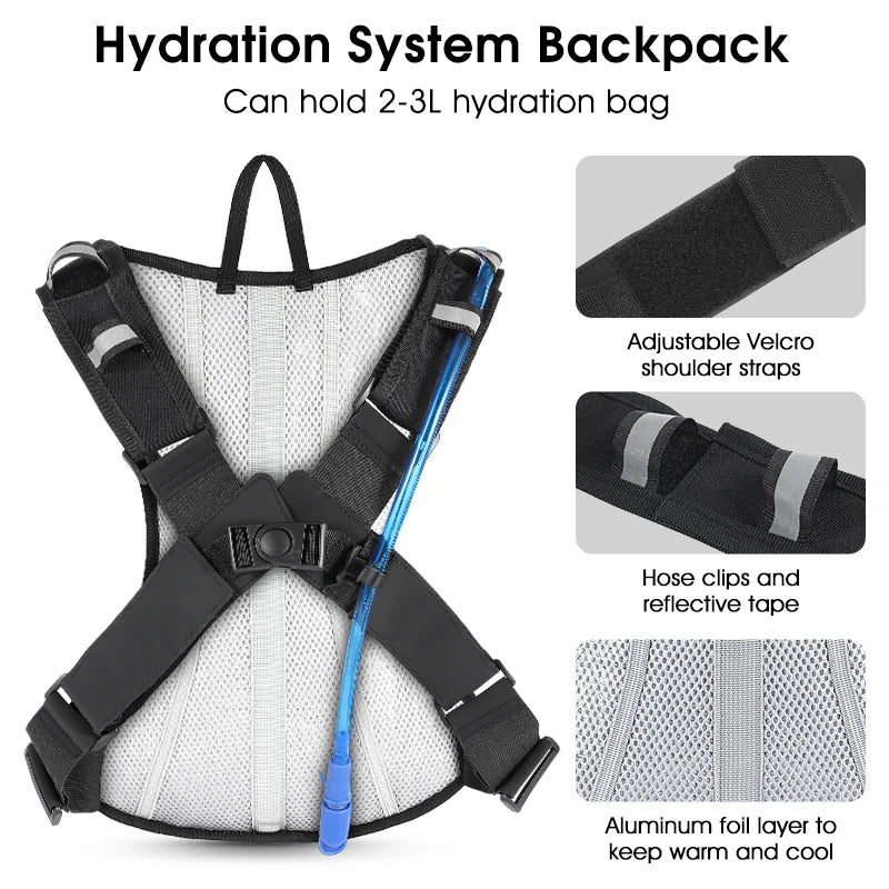 WEST BIKING 10L/20L Cycling Hydration Backpack Ergonomic Cross Harness Climbing Hiking Outdoor Sport Travel Reflective Backpack