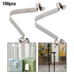 Spring Clip Locking Tube Pins 8mm V-Shaped Double Bead for Tent Pole/Kayak Paddle, 100pcs