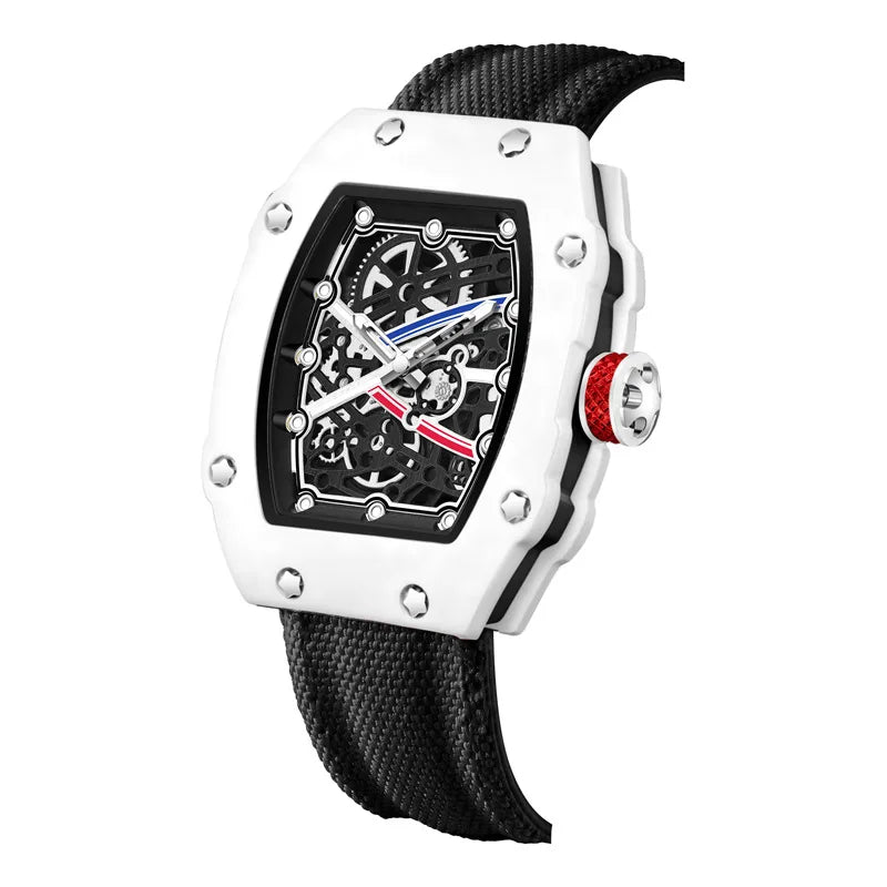 New Ultra-Thin Barrel-Shaped Quartz Fashion Men's Watch Stylish Timepiece for Men