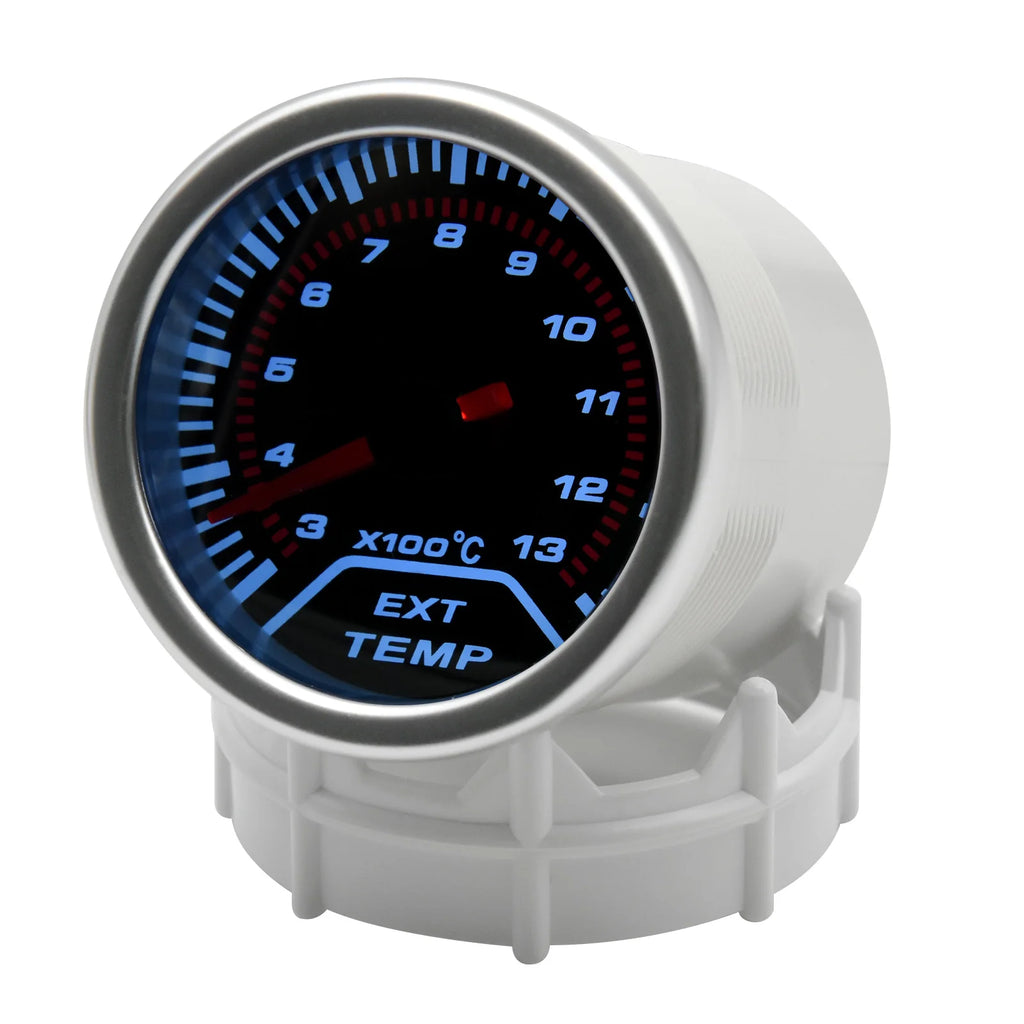 2" 52mm Exhaust Gas Temperature Gauge Auto Car LED EGT Voltmeter Tachometer Turbo Boost Oil Water Temp Gauge For Car Racing 12V