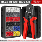 Electrical Tube Insulated Terminal VE Tubular Crimp Terminals Wire Cable Connector Ferrules Terminal Connectors Kit