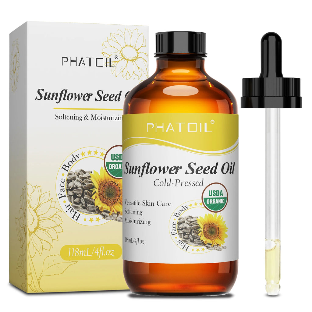 PHATOIL 236ml/118ml 100% Pure Organic Castor Oil,Cold Pressed Unrefined Jojoba Oil Essential Oil For Hair Care Moisturizes Skin