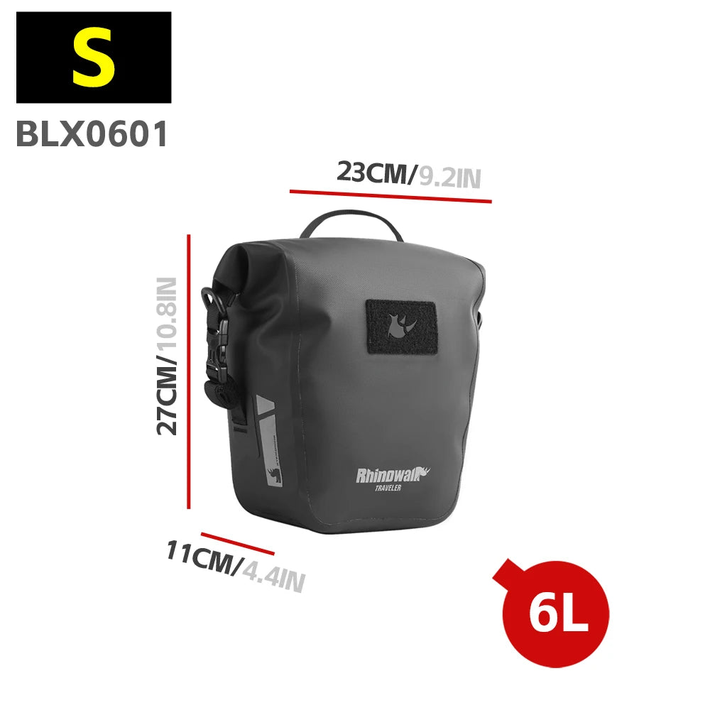 Rhinowalk Bike Pannier Bag Quick Release Waterproof Cycling Rack Side Pack Luggage Bag For Road MTB Touring&Folding Bicycle