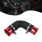76MM Car Cold Air Turbo Intake Inlet Pipe Adjustable Flexible Duct Tube Hose Cold Feed Duct Pipe