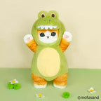 Cat long plush doll polyester fiber, dinosaur/bear/cow styles, 30cm or 50cm