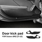 Suede For Subaru BRZ Toyota GR86 2021 2022 2023 2024 2025 Anti-kick Pad Sticker Leather Carbon Car Door Protection Accessories