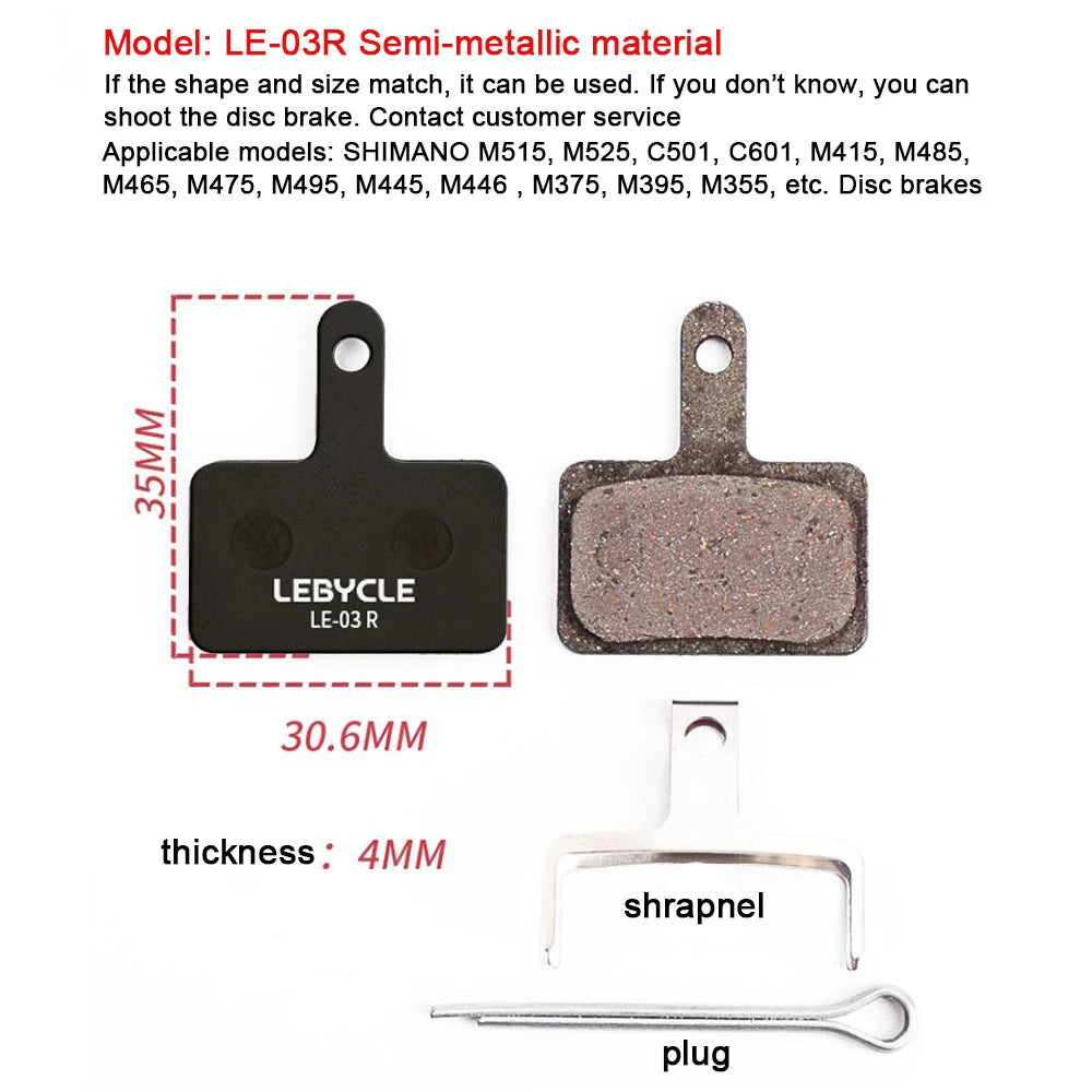 25 Pair MTB Bicycle Disc Brake Pads Resin/Metal/Ceramic Road Bike Hydraulic Brake Pads Universal for Shimano SRAM AVID ZOOM B01S