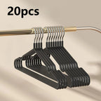 20/30pcs Metal Clothes Hangers, Anti-Slip Heavy Duty Space Saving Hangers for Closet Organization, Garage, Boutique & Home Use