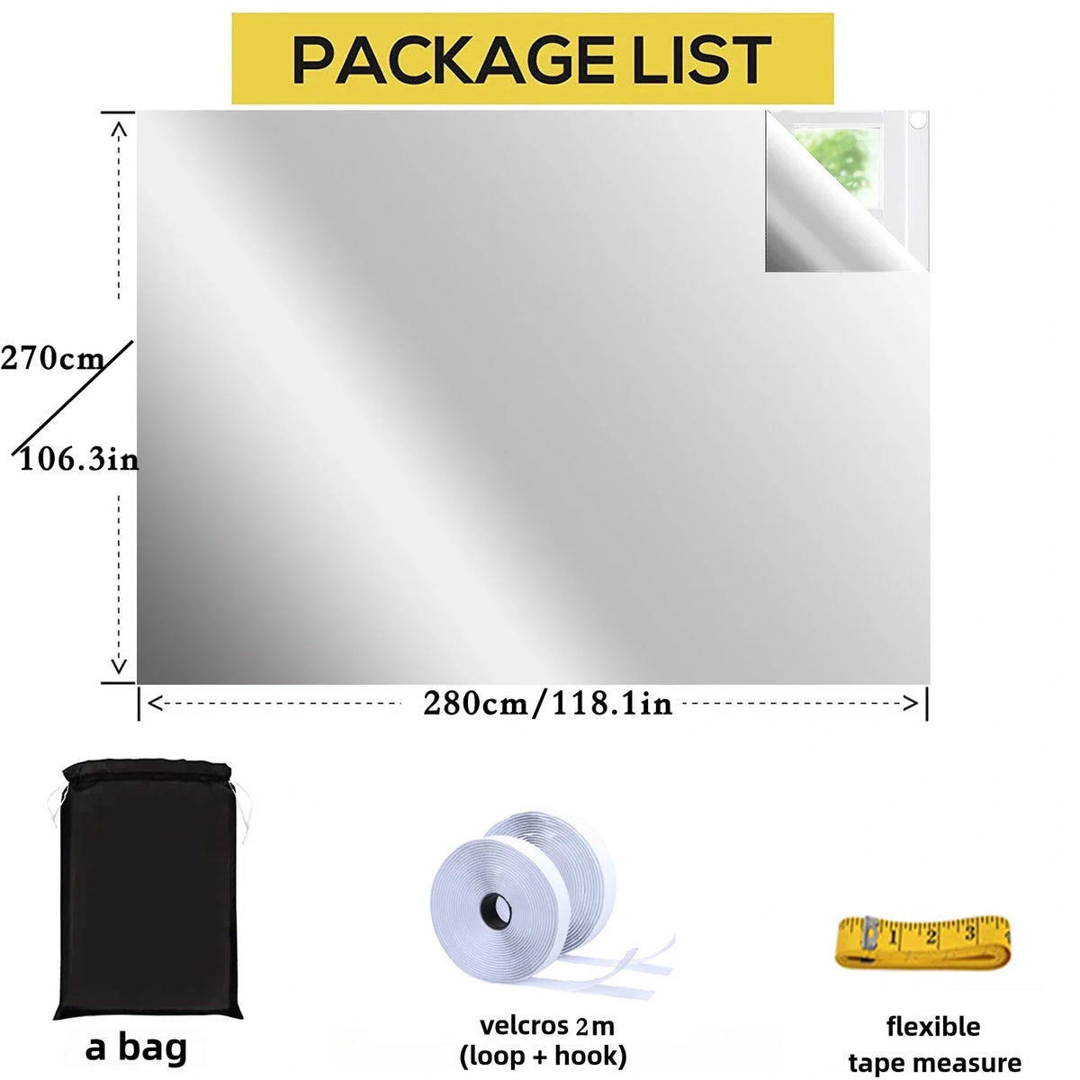100% Blackout Window Cover Darkest Light Block Black Privacy Film Anti Look House Home Tint Glass Cloth Portable Curtain Bedroom