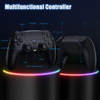 Wireless Game Controller for PS5/PlayStation 5 and PC, Adaptive Triggers, Mute Button, Black/White