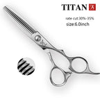 TITAN Professional Hairdressing Haircut Scissors 6 Inch VG10  Hairdresser's Cutting Thinning Tools High Quality Salon Set