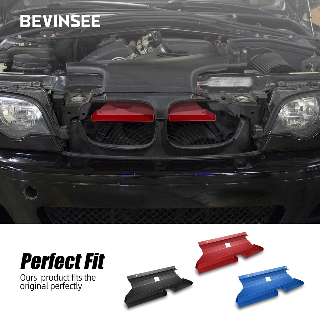 BEVINSEE Alloy Cold Air Intake Scoop for BMW 3 Series E46 316i 318i 320i 318ci 320ci 325i 316ci 325ci 330i 330ci 325xi M54 M52TU