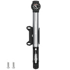 RIDERACE Bicycle Pump With Gauge High-pressure Portable Hand Tire Air Inflator Bike Air Shock Pump Schrader Presta Valve AV FV