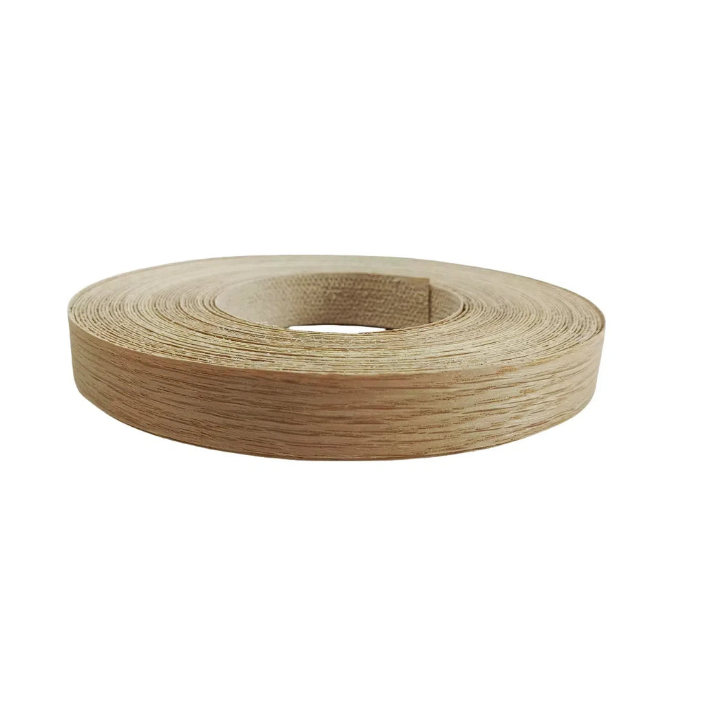 Pre-glued Maple/Birch/Oak/Pine/Walnut/Cherry/Ash/Acacia Wood Edge Banding Strip,Iron on Veneer Edging Trim for Furniture Repair