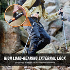 Naturehike Climbing Mountaineering Walking Stick Portable Folding Telescopic Hiking Pole Outdoor Trekking Poles Telescopic Baton