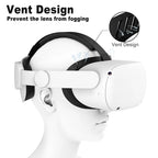 PU Leather Replacement Widen 3D Shaped Facial Interface Bracket Accessories For Oculus Quest 2 Breathable Sweat Guard Face Pad