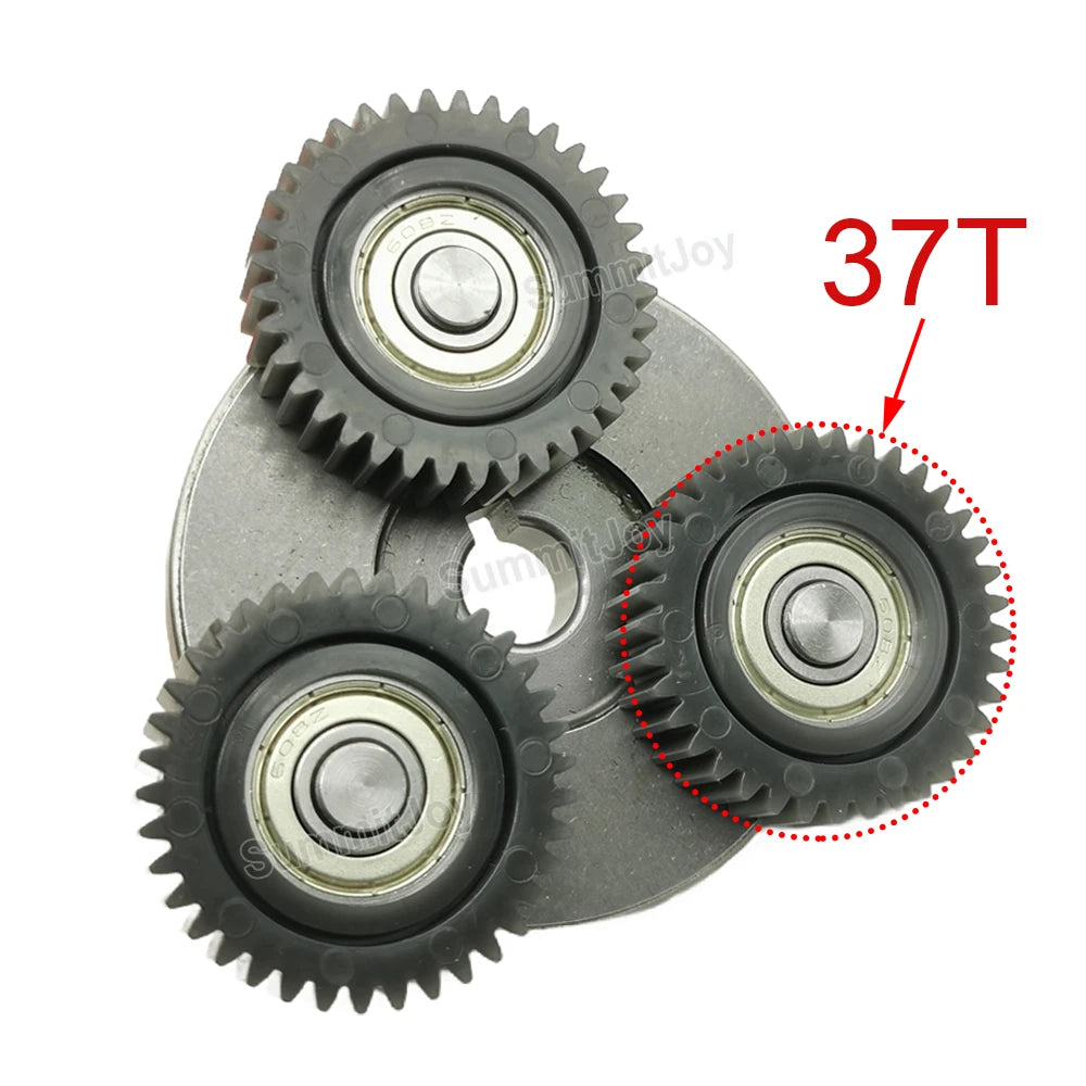 E-Bike Motor Gear Clutch Kit 37T 40x11mm Planetary Gear with 69mm Clutch for Folding Bicycle 250W 350W Hub Motor E-Bike Vehicle