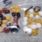 5-Pack Amber Plastic Thread Clasps Safety Bead Connector Clasp for Closure Necklace/diy Jewellery Hidden Buckle for Jewelry