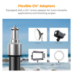 K&F CONCEPT 78.8in/2m Extendable Light Stand Photography Photo Video Tripod Stand for Camera Softbox with 1/4" Screw Storage Bag