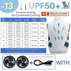G-MACHT Summer Cool Vest Wearable Cooling Fan Vest Air-conditioned Clothes Usb Cooling For Outdoor Work Fishing Short Sleeve