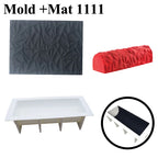 Meibum Silicone Baking Mats Set Cake Decorating Tools Veins Mat Fondant Moulds Mousse Cake Molds Dessert Bakeware Pastry Pan