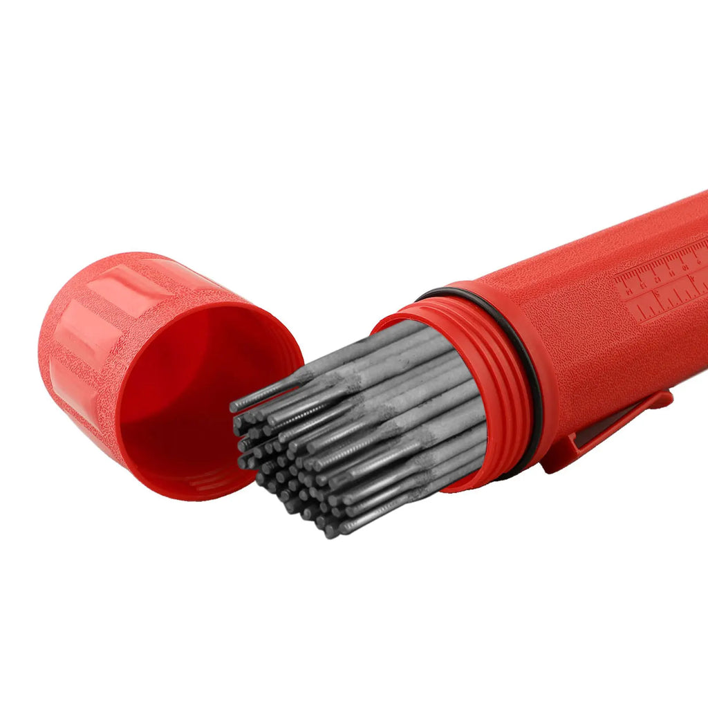 Red Welding Rod Storage Tube Container MMA Electrode Holder 4.5kg Capacity Rod Guard Electrode Rod Storage Protection