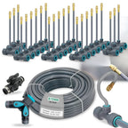 3/8" PE Hose Flexible 360° Bending Adjustable Atomization Nozzle Irrigation Set Quick Connection Garden Spray Watering System