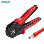 Ferrule Crimping Tool Kit Hexagonal Wire Ferrule Crimper Plier 0.08-16mm²/AWG28-5 for Tubular Wire Ferrules Terminals Connectors