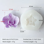 3D Orchid Flower Silicone Mold Phalaenopsis Candle Wax Mold DIY Aromatherapy Plaster Cement Craft Home Decor Gift Mold