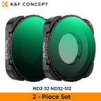 K&F CONCEPT ND2-32 32-512 CPL UV ND4 ND8 ND16 ND64 ND1000 Filter Kit for GoPro HERO 13 12 11 10 Black Action Camera Waterproof