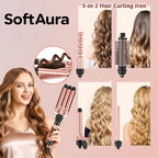 5 in 1 Hair Curler Multifunctional Curling Iron Hair Styler Salon Styling Tool Bending Curling for Home Travel Daily Use
