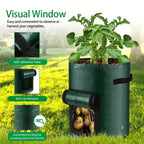 5PCs Garden Supplies Vegetable Plant Grow Bag Planting Container Bag Thicken Garden Pot  DIY Potato Grow Planter PE Cloth