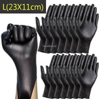 50/100/200pcs Disposable Black Nitrile Gloves, Kitchen, Tattoo, Hair Dye Gloves, Food Processing, Household Small Tools