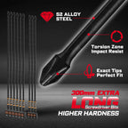Geinxurn 3pcs/6pcs D2-PH2 Screwdriver Bits 300mm Long High-Strength Tool Set for Home DIY Projects