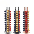1PC 40 Pod Coffee Capsules Nespresso Coffee Pods Holder Rotating Rack Coffee Capsule Stand Storage Shelve Organization Holder