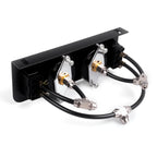 Panel Paddle Valve Switch with Two Air Suspension Pressure Gauge, Air Fittings, Contorl Air Bags in Car Suspension System