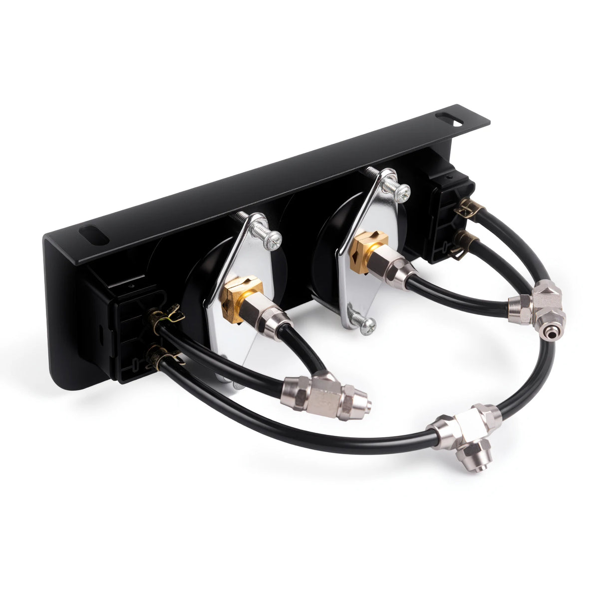 Panel Paddle Valve Switch with Two Air Suspension Pressure Gauge, Air Fittings, Contorl Air Bags in Car Suspension System